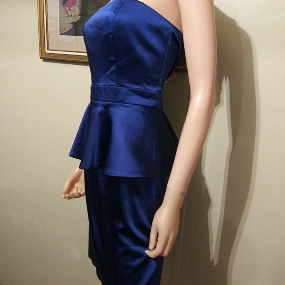 calvin klein blue cocktail dress
